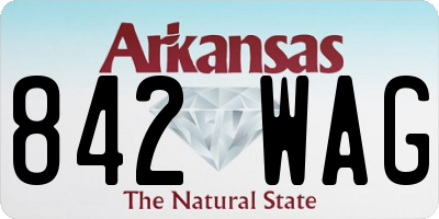 AR license plate 842WAG