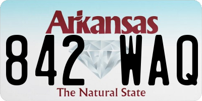 AR license plate 842WAQ