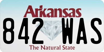 AR license plate 842WAS
