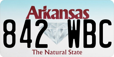 AR license plate 842WBC