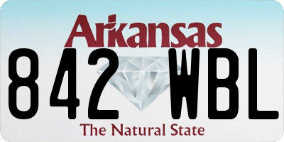 AR license plate 842WBL