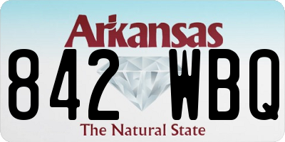 AR license plate 842WBQ