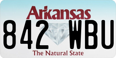 AR license plate 842WBU