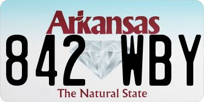AR license plate 842WBY