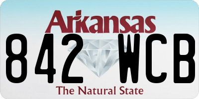 AR license plate 842WCB
