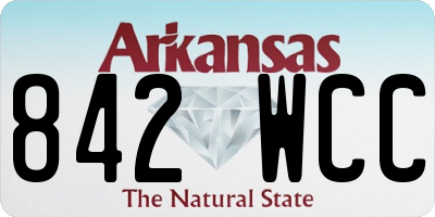 AR license plate 842WCC