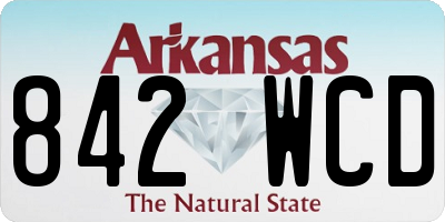 AR license plate 842WCD