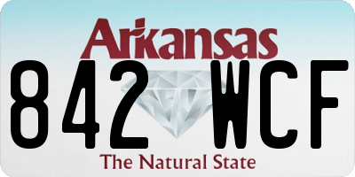 AR license plate 842WCF