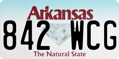 AR license plate 842WCG