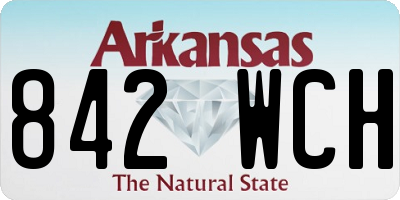 AR license plate 842WCH