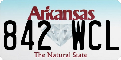 AR license plate 842WCL