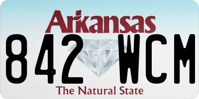 AR license plate 842WCM