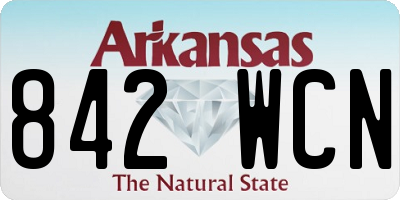 AR license plate 842WCN