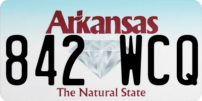 AR license plate 842WCQ
