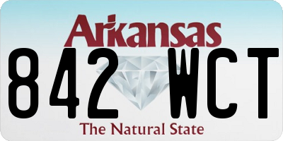 AR license plate 842WCT