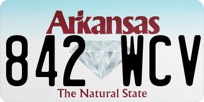 AR license plate 842WCV