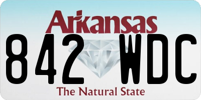 AR license plate 842WDC