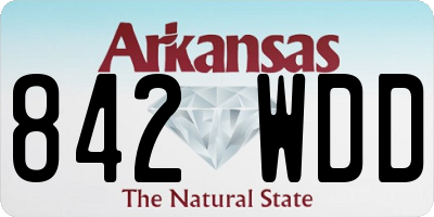 AR license plate 842WDD