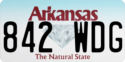 AR license plate 842WDG