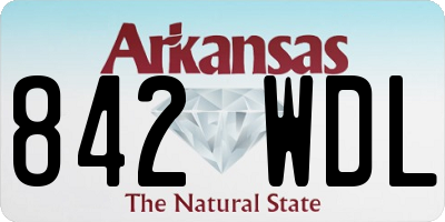 AR license plate 842WDL