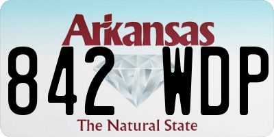 AR license plate 842WDP