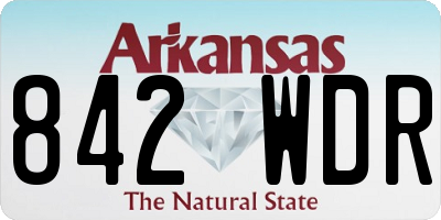 AR license plate 842WDR