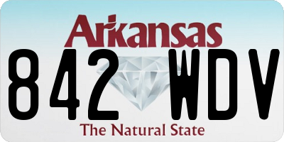 AR license plate 842WDV