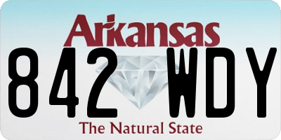 AR license plate 842WDY