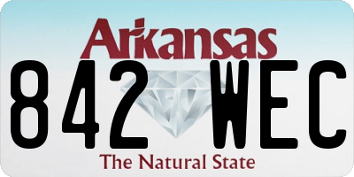 AR license plate 842WEC