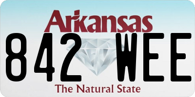 AR license plate 842WEE