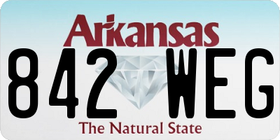 AR license plate 842WEG