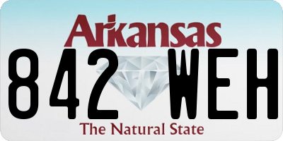 AR license plate 842WEH