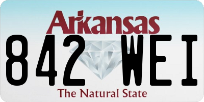 AR license plate 842WEI