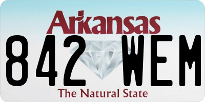 AR license plate 842WEM