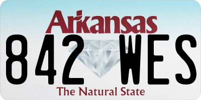 AR license plate 842WES