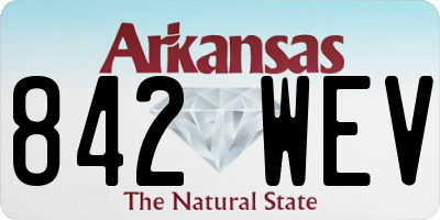 AR license plate 842WEV