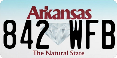 AR license plate 842WFB