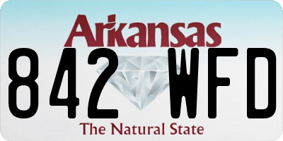 AR license plate 842WFD