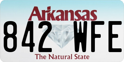 AR license plate 842WFE