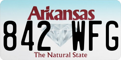 AR license plate 842WFG