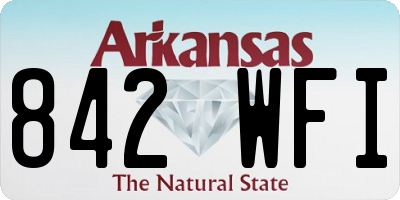 AR license plate 842WFI