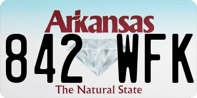 AR license plate 842WFK