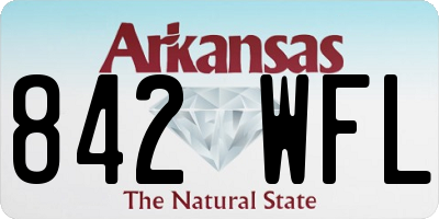 AR license plate 842WFL