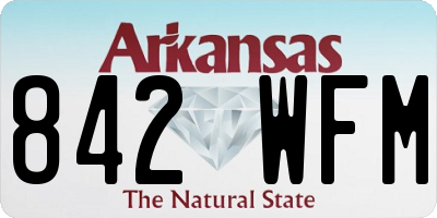AR license plate 842WFM