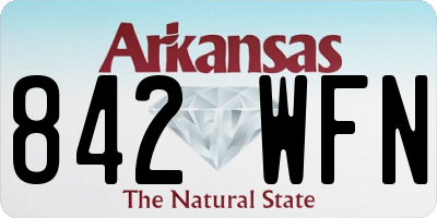 AR license plate 842WFN
