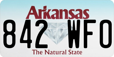 AR license plate 842WFO
