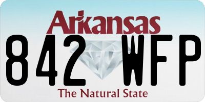 AR license plate 842WFP