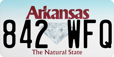 AR license plate 842WFQ
