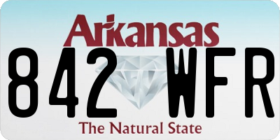 AR license plate 842WFR