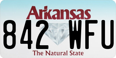AR license plate 842WFU